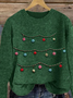 Pulls Femmes Simple Hiver impression en 3D Tricoté Poids lourd Micro-élasticité Quotidien Ample Manches Longues