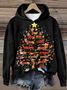 Sweat-shirts Décontracté Printemps / Automne Noël Polyester Micro-élasticité Ample Noël Manches Longues Régulier pour Femmes