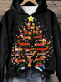 Sweat-shirts Décontracté Printemps / Automne Noël Polyester Micro-élasticité Ample Noël Manches Longues Régulier pour Femmes
