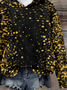 Sweat-shirts Femmes Décontracté Printemps / Automne Noël Polyester Zip Ample Noël Manches Longues Régulier