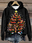 Sweat-shirts Décontracté Printemps / Automne Noël Polyester Micro-élasticité Ample Noël Manches Longues Régulier pour Femmes