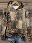 Sweat-shirts Décontracté Ethnique Printemps / Automne Polyester Sweat-shirt à Capuche Micro-élasticité Ample Régulier Régulier pour Femmes