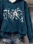 Sweat-shirts Décontracté Floral Printemps / Automne Polyester Sweat-shirt à Capuche Quotidien Ample Noël Régulier pour Femmes