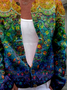 Sweat-shirt à Capuche Manches Longues Épaissi Ethnique Blouson pour Femmes