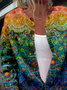 Sweat-shirt à Capuche Manches Longues Épaissi Ethnique Blouson pour Femmes