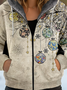 Sweat-shirt à Capuche Manches Longues Épaissi Noël Blouson pour Femmes