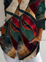 Chemises Géométrique Décontracté Printemps / Automne Polyester Aucune élasticité Manches Longues Régulier Droit Col de Chemise pour Femmes