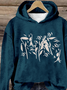 Sweat-shirts Décontracté Floral Printemps / Automne Polyester Sweat-shirt à Capuche Quotidien Ample Noël Régulier pour Femmes