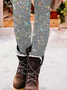 Pantalons De Yoga Femmes Décontracté Toutes Les Saisons Noël Naturel à Haute Élasticité Serré Jersey Long Legging