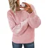 Pulls Décontracté Plain Printemps / Automne Col V Micro-élasticité Ample Manches Longues Droit Régulier pour Femmes