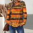 T-shirts Rayé Décontracté Printemps / Automne Micro-élasticité Ample Jersey Col Rond Régulier Droit pour Femmes