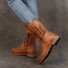 Bottes d'équitation Femmes Décontracté Plain Automne Polyester Quotidien Talon de Bloc Bout Rond Caoutchouc Bottes d'équitation