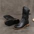 Bottes d'équitation Femmes Décontracté Plain Automne Polyester Quotidien Talon de Bloc Bout Rond Caoutchouc Bottes d'équitation