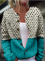 Cardigans Femmes impression en 3D Décontracté Printemps / Automne Tricoté Micro-élasticité Ample Manches Longues Régulier Régulier