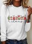 Blouses Décontracté Printemps / Automne Noël Ample Manches Longues en Mélangé de Coton Droit Régulier Élasticité moyenne pour Femmes