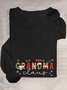Blouses Décontracté Printemps / Automne Noël Ample Manches Longues en Mélangé de Coton Droit Régulier Élasticité moyenne pour Femmes