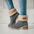 Bottes d'équitation Femmes Décontracté Plain Automne Fête Suède Talon de Bloc Bout Rond Caoutchouc Bottes d'équitation