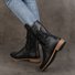 Bottes d'équitation Femmes Décontracté Plain Automne Polyester Quotidien Talon de Bloc Bout Rond Caoutchouc Bottes d'équitation