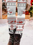 Pantalons De Yoga Femmes Décontracté Toutes Les Saisons Noël à Haute Élasticité Quotidien Serré Jersey Legging Régulier