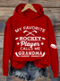 à Capuche Femmes Décontracté Printemps / Automne Lettres de texte Coton Sweat-shirt à Capuche Micro-élasticité Quotidien Régulier Régulier