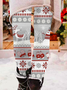 Pantalons De Yoga Femmes Décontracté Toutes Les Saisons Noël à Haute Élasticité Quotidien Serré Jersey Legging Régulier