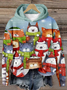 Sweat-shirts Décontracté Noël Printemps / Automne Sweat-shirt à Capuche Micro-élasticité Quotidien Noël Régulier Droit pour Femmes