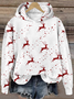 Sweat-shirts Femmes Décontracté Ethnique Printemps / Automne Sweat-shirt à Capuche Quotidien Noël Manches Longues Droit Régulier