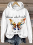 Sweat-shirts Femmes Décontracté Ethnique Printemps / Automne Sweat-shirt à Capuche Quotidien Noël Manches Longues Droit Régulier