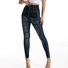Pantalons De Yoga Femmes Décontracté Toutes Les Saisons Imprimé graphique en faux denim Polyester Quotidien Pantalon à la cheville Pantalon coupe slim Droit Régulier