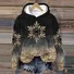 Sweat-shirts Décontracté Noël Printemps / Automne Polyester Sweat-shirt à Capuche Micro-élasticité Régulier Droit Régulier pour Femmes