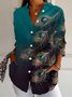 Chemises Femmes Décontracté Printemps / Automne Plume Polyester Aucune élasticité Ample Manches Longues Régulier Régulier
