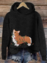 Sweat-shirts Décontracté Printemps / Automne Noël Polyester Sweat-shirt à Capuche Quotidien Noël Manches Longues Régulier pour Femmes