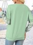 Sweat-shirts Femmes Décontracté Printemps / Automne Bonhomme de Neige de Noël Polyester Naturel Aucune élasticité Ample Manches Longues Col Rond