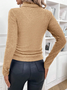 Pulls Simple Plain Hiver Polyester Poids lourd Thermique Domestique Régulier Droit pour Femmes