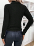 Pulls Simple Plain Hiver Polyester Poids lourd Thermique Domestique Régulier Droit pour Femmes