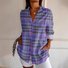 Chemises Floral Décontracté Printemps / Automne Polyester Aucune élasticité Quotidien Ample Droit Col de Chemise pour Femmes