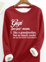 Sweat-shirts Femmes Décontracté Hiver Noël Polyester Aucune élasticité Ample Manches Longues Droit en Toison