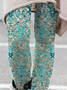 Pantalons De Yoga Femmes Décontracté Ethnique Toutes Les Saisons Naturel à Haute Élasticité Serré Jersey Long Droit
