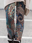 Pantalons De Yoga Femmes Décontracté Ethnique Toutes Les Saisons à Haute Élasticité Quotidien Serré Jersey Long Droit
