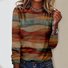 T-shirts Femmes Imprimé de Lettre Motif Décontracté Printemps / Automne Micro-élasticité Quotidien Ample Jersey Régulier Régulier