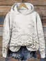 Sweat-shirts Décontracté Printemps / Automne impression en 3D Polyester Sweat-shirt à Capuche Micro-élasticité Régulier Droit Régulier pour Femmes