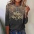 T-shirts Femmes Décontracté Floral Printemps / Automne Quotidien Ample Jersey Col Rond Régulier le Jour de la Saint-Valentin