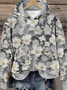 Sweat-shirts Décontracté Printemps / Automne impression en 3D Sweat-shirt à Capuche Micro-élasticité Ample Régulier Droit Régulier pour Femmes
