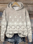 Sweat-shirts Décontracté Floral Printemps / Automne Sweat-shirt à Capuche Micro-élasticité Ample Manches Longues Régulier Régulier pour Femmes