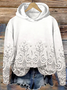 Sweat-shirts Géométrique Décontracté Printemps / Automne Sweat-shirt à Capuche Micro-élasticité Quotidien Ample Manches Longues Régulier pour Femmes