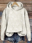 Sweat-shirts Géométrique Décontracté Printemps / Automne Sweat-shirt à Capuche Micro-élasticité Quotidien Ample Manches Longues Régulier pour Femmes