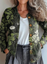 Cardigans Femmes Décontracté Ethnique Printemps / Automne Micro-élasticité Ample Manches Longues Col Rond Régulier Régulier