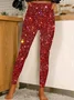 Pantalons De Yoga Femmes Géométrique Décontracté Printemps / Automne Naturel Poids lourd à Haute Élasticité Quotidien Serré Droit