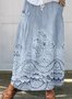 Jupes Femmes Ethnique Printemps / Automne impression en 3D Polyester Maxi ample Taille Moyenne Trapèze Régulier