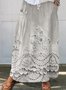 Jupes Femmes Ethnique Printemps / Automne impression en 3D Polyester Maxi ample Taille Moyenne Trapèze Régulier